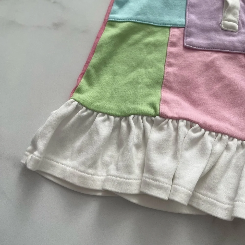 Ralph Lauren Girls Patchwork Polo Dress Size 6 months